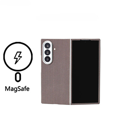 Galaxy Z Fold 7 Shockproof Carbon Fiber Business Phone Case.