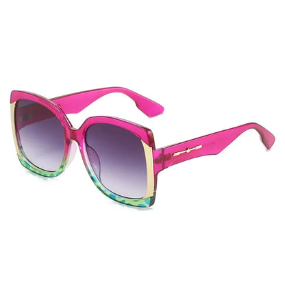 European and American Big square Frame Luxury Sunglasses.