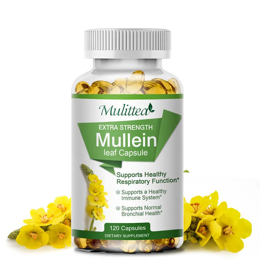 Mullein Lung Cleanser-Asthma Health-Herbal Supplement.