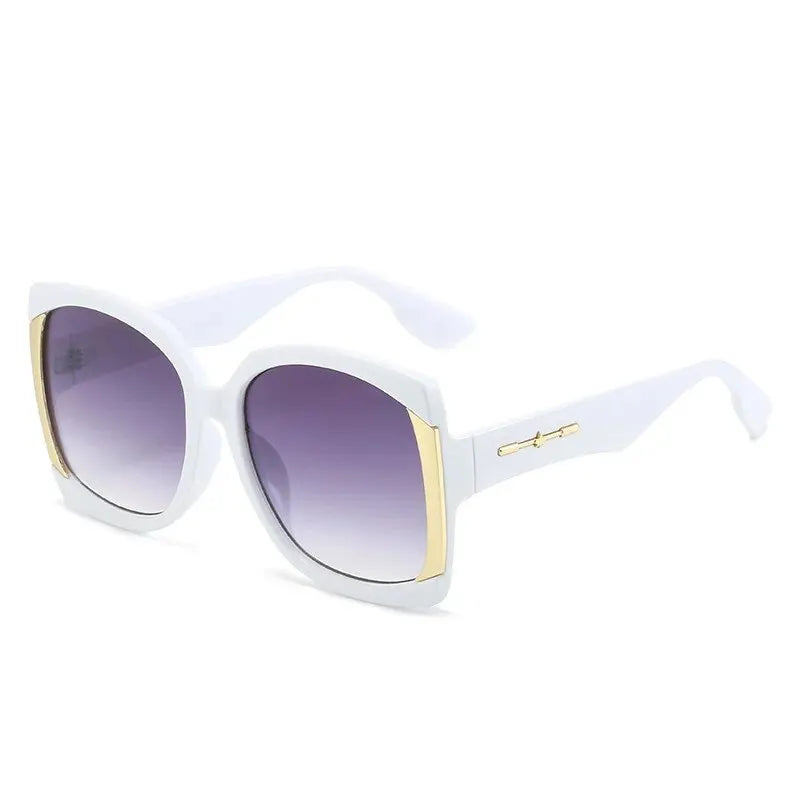European and American Big square Frame Luxury Sunglasses.