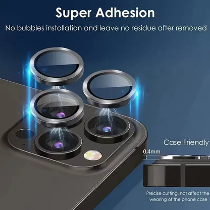 3Pcs Metal Lens Protector Glass for IPhone.