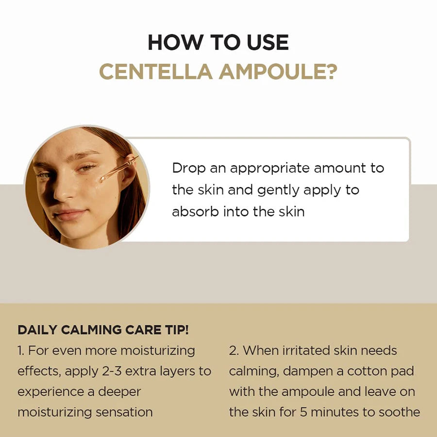 Madagascar Centella Asiatica Ampoule Facial Serum.