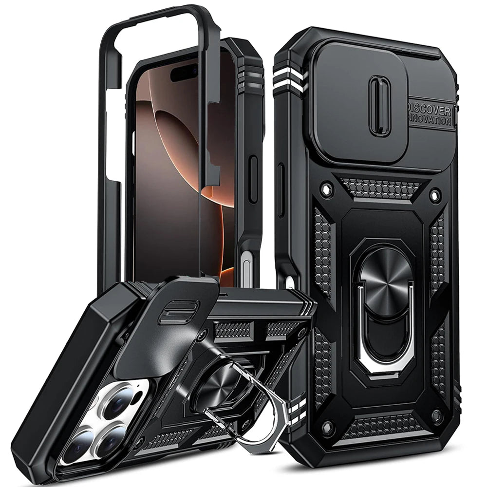 Camera Slide Military Grade Armor IPhone Case.