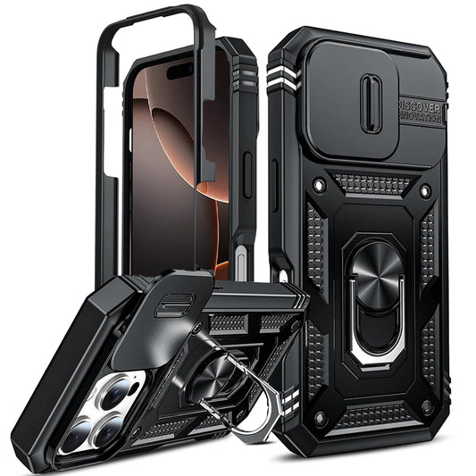 Camera Slide Military Grade Armor IPhone Case.