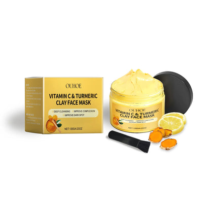 Turmeric VitaminC Clay Deep Cleansing Facial Mask.