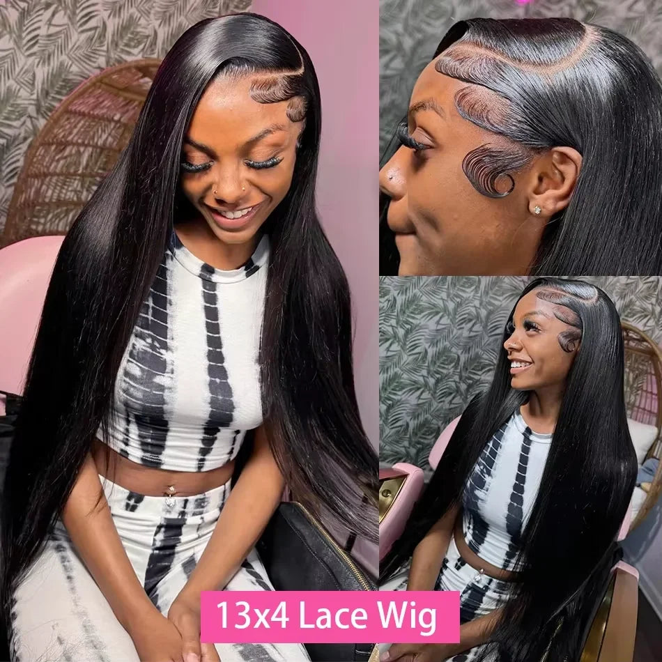 Bone Straight Lace Front Human Hair Wigs Brazilian. - BLAKESTORE-NG