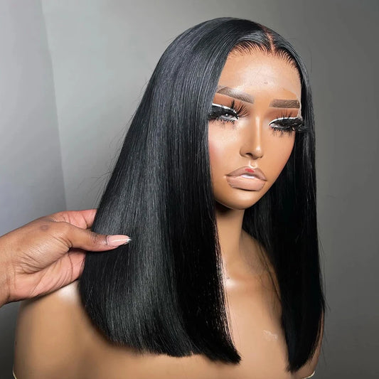 BOB Lace Front Wig Human Hair Straight. - BLAKESTORE-NG