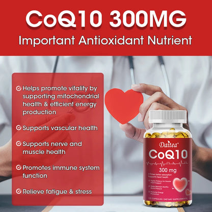 CoQ10 300mg Super 3x Absorption Antioxidant.