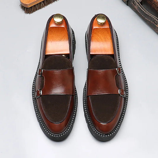 Men's Casual Leather Shoes. British Style Loafers.