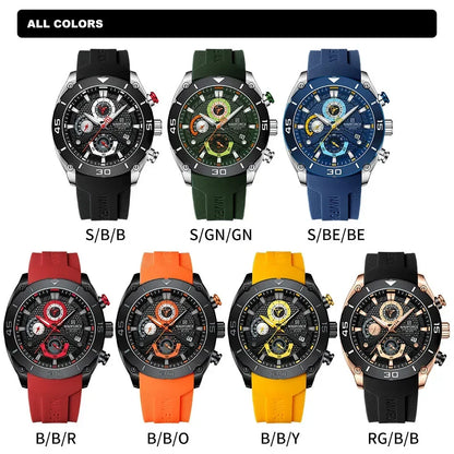 NAVIFORCE NF8038 Top Brand Men's Sport Watch - BLAKESTORE-NG