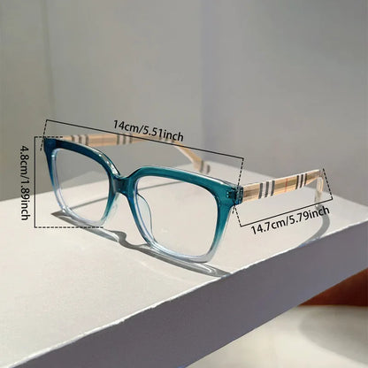 Unisex Business Square Frame Anti Blue Light Glasses