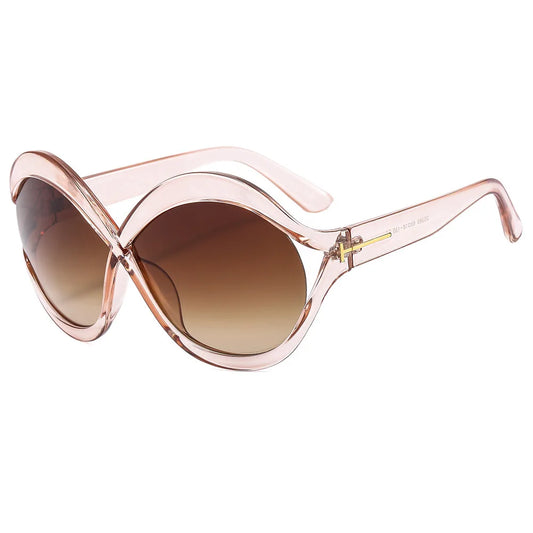 New Oversized Circular Frame Sunglasses for Women