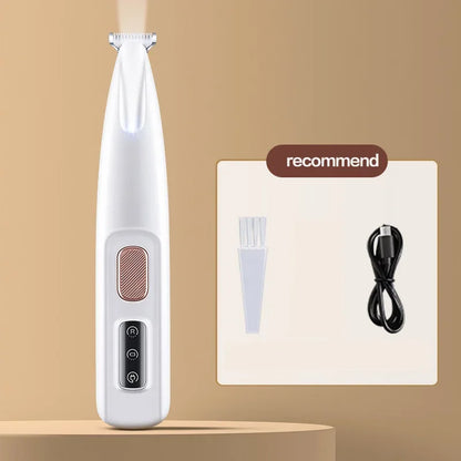 Dog Paw Trimmer with LED Light Fully Waterproof.