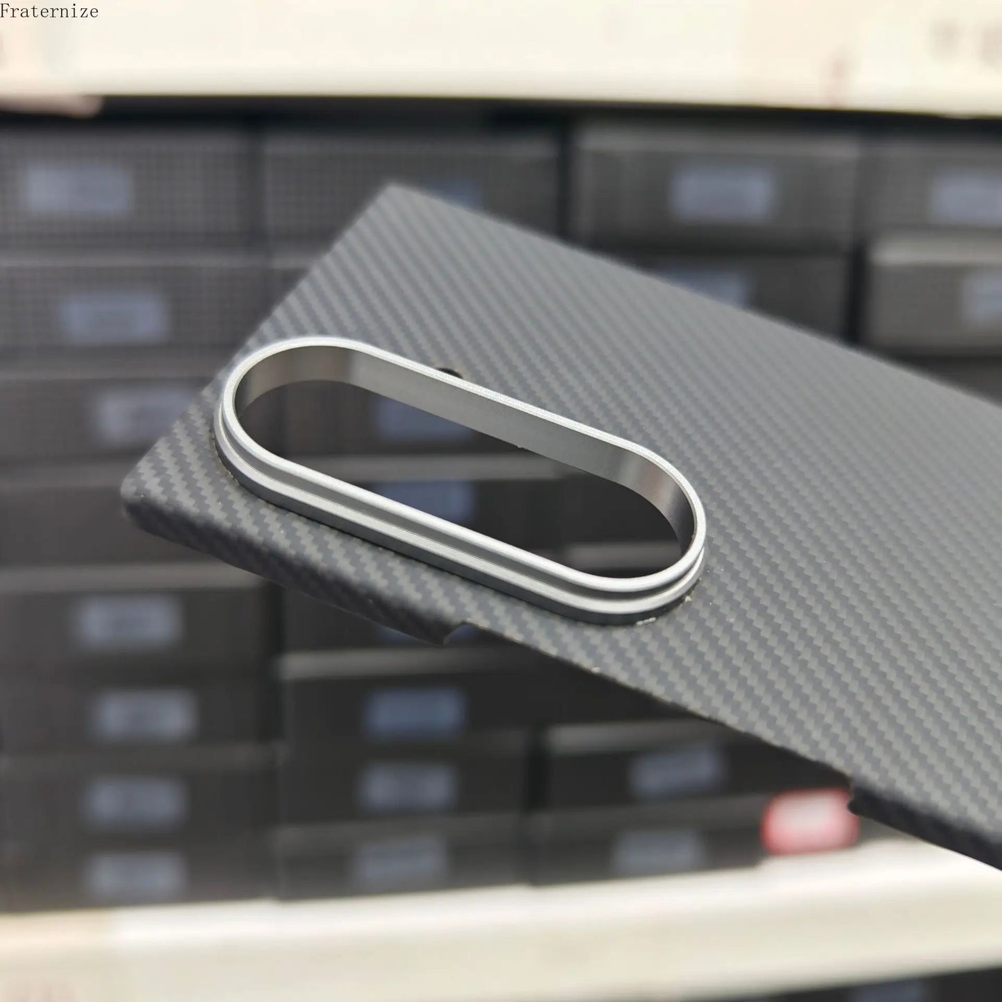 Galaxy Z Fold 7 Shockproof Carbon Fiber Business Phone Case.