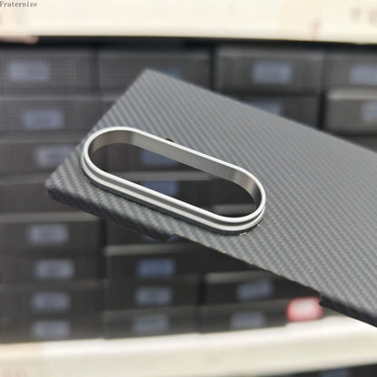 Galaxy Z Fold 7 Shockproof Carbon Fiber Business Phone Case.