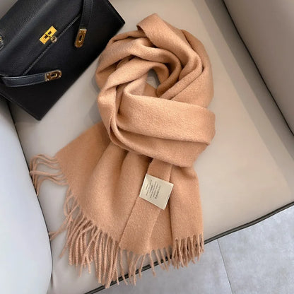 Winter Narrow Scarf- 100% Wool