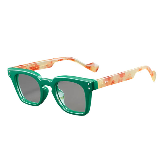 Unisex square frame reading glasses.