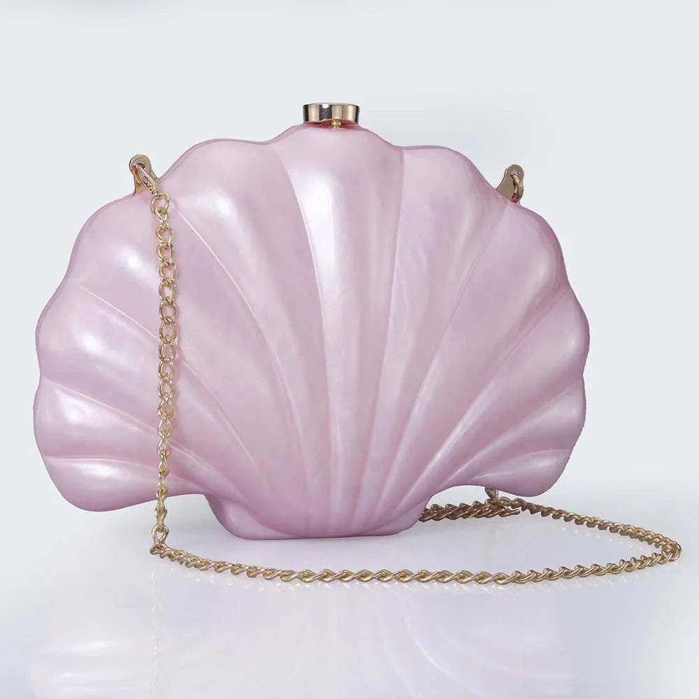 Acrylic Shell Ladies Clutch Purse.