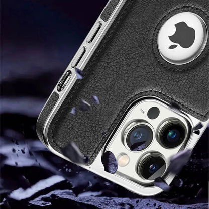 Bumper Leather Folding Kickstand Phone Case.