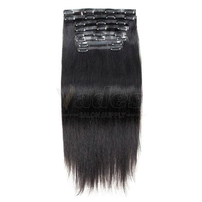 Human Hair Invisible PU Weft Clip.