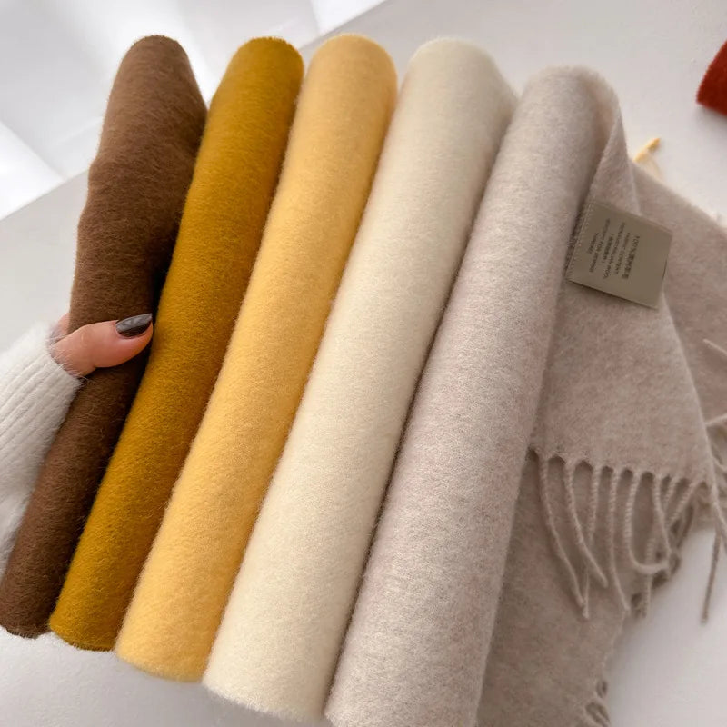 Winter Narrow Scarf- 100% Wool