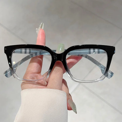 Unisex Business Square Frame Anti Blue Light Glasses