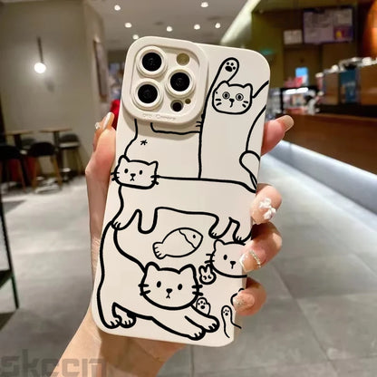 Cat Graffiti Phone Case