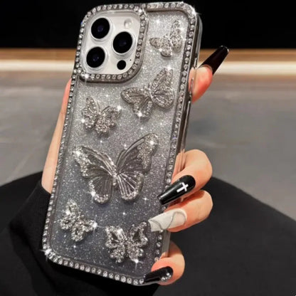 3D Butterfly Shiny Case For iPhone.