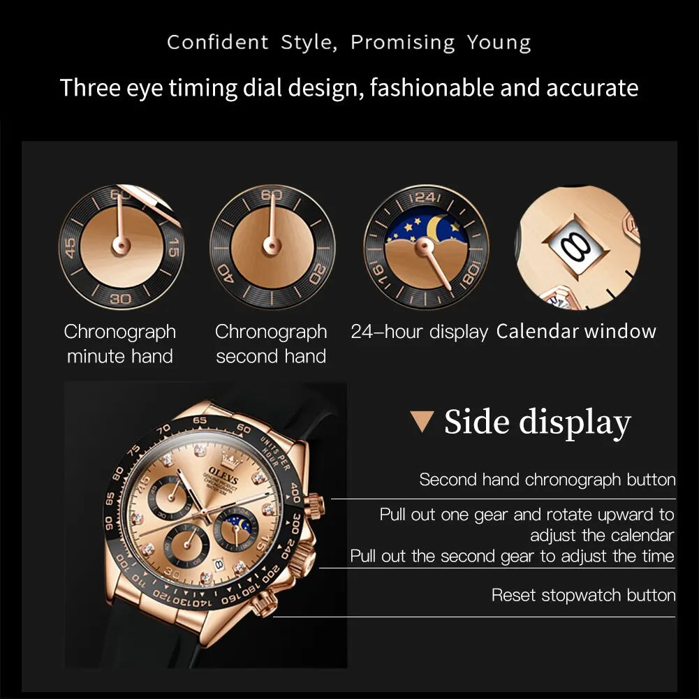 Luxury Men Quartz Watches - BLAKESTORE-NG