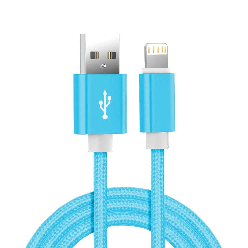 Metal Braided USB IPhone Charger Cable for iPhone.