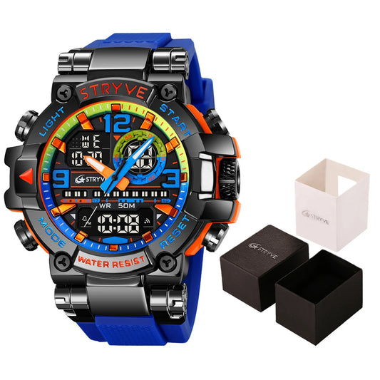 STRYVE Watch for Men's Digital-Analog Dual Movement.