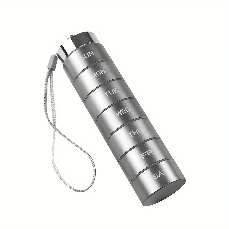 7- Day Metal Pill Organizers Suitable for The Elderly and Travellers. - BLAKESTORE-NG
