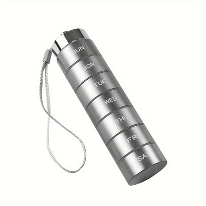 7- Day Metal Pill Organizers Suitable for The Elderly and Travellers. - BLAKESTORE-NG