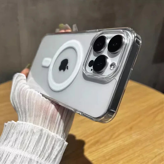 Clear Magsafe Wireless Charge iPhone Case.