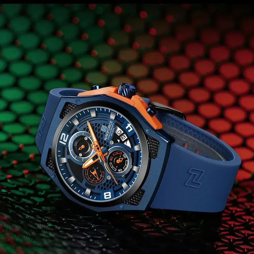 High Quality Luxury Original Men Watch with Silicone Strap. - BLAKESTORE-NG