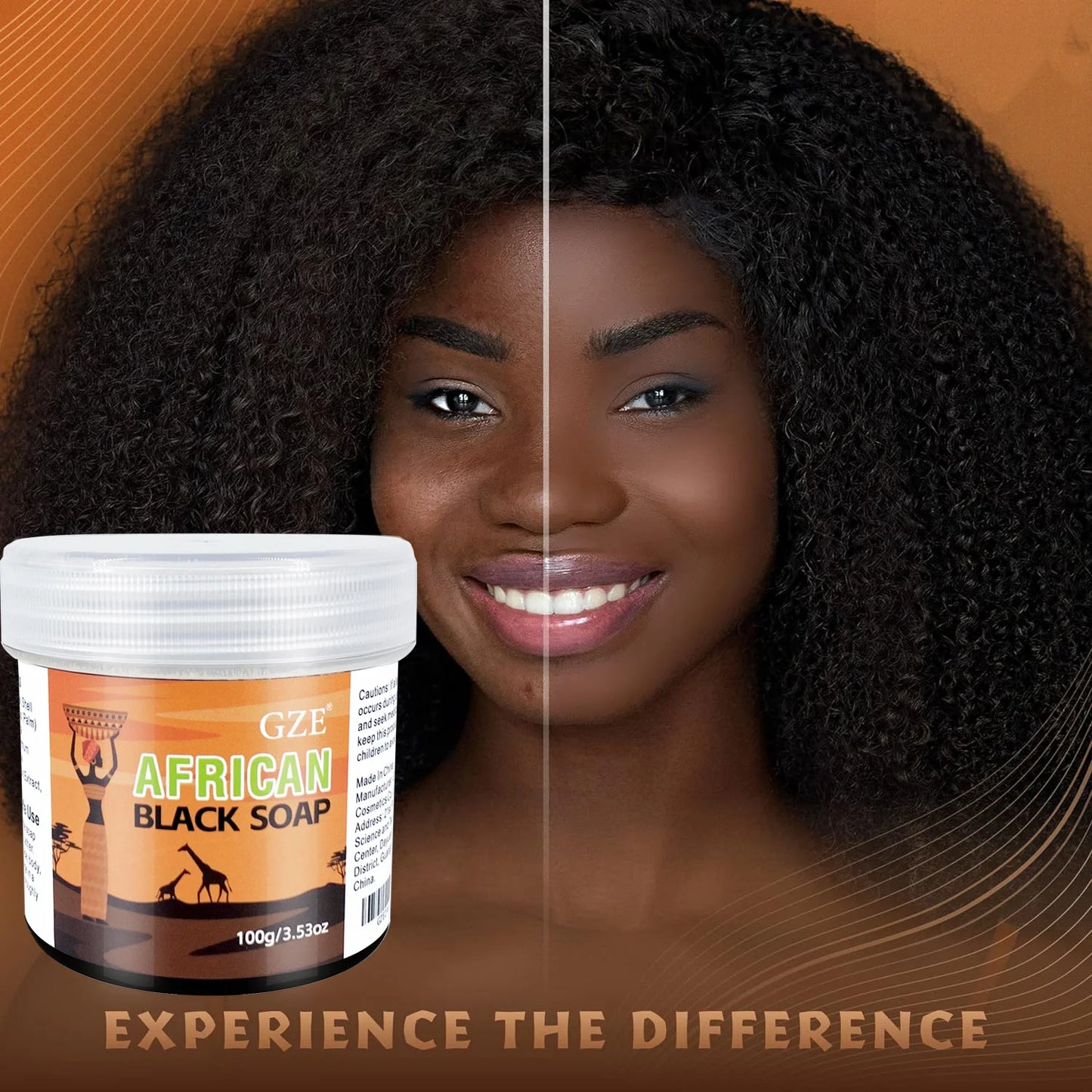 African Black Soap, 3-in-1 cleanser