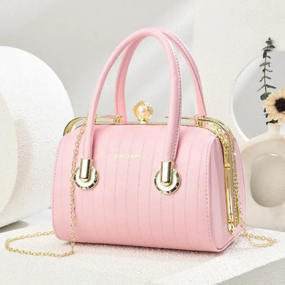 High-quality Exquisite Women's Boston Pillow Bag.
