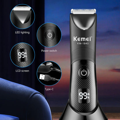 Kemei Electric Groin Ball Hair Trimmer.