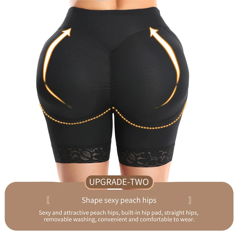 Butt Lifter Shapewear Shorts Women Fake Booty Hip Enhancer .