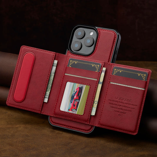 2 In 1 Detachable Magnetic Leather Case For iPhone