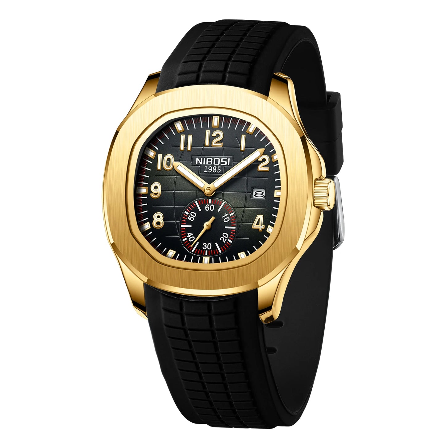 Men Silicone Quartz Watch.