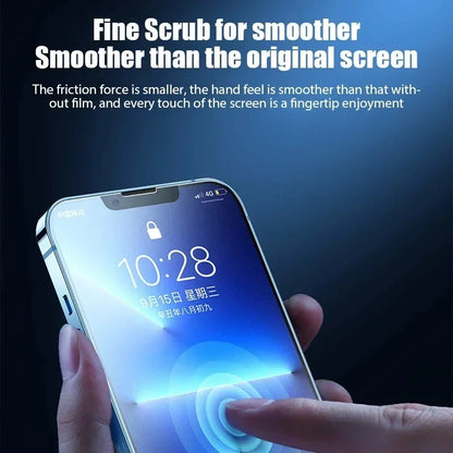 4Pcs Matte Tempered Glass For iPhone