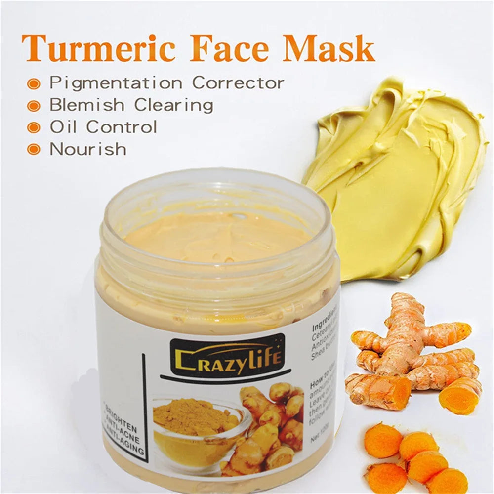 Acne And Blackhead Tumeric Clay Facial Mask. - BLAKESTORE-NG