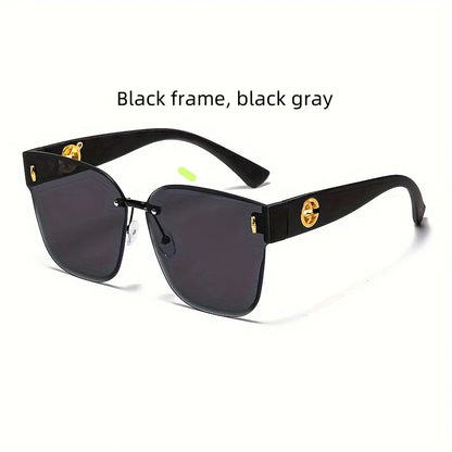 Luxury Women Sunglasses Large Frame UV Resistant.