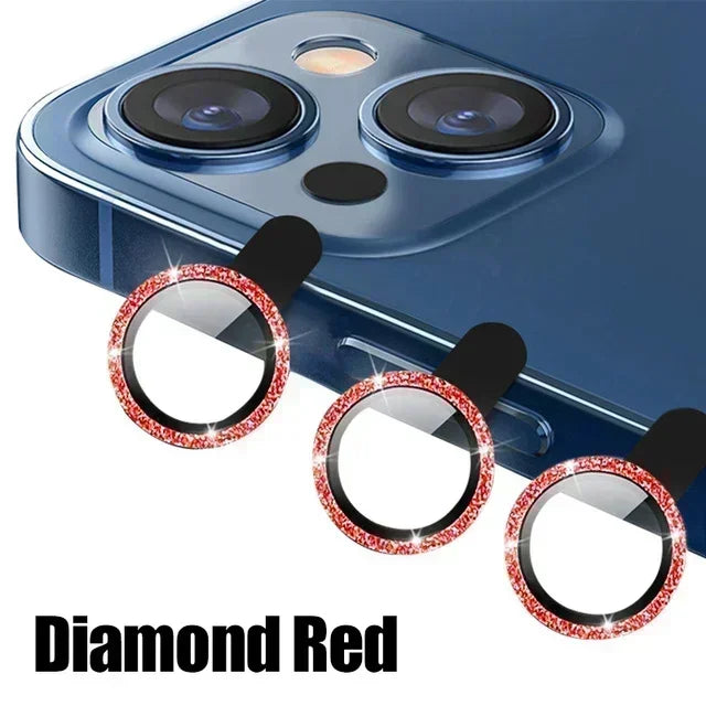 3Pcs Metal Lens Protector Glass for IPhone.