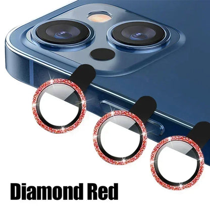 3Pcs Metal Lens Protector Glass for IPhone.
