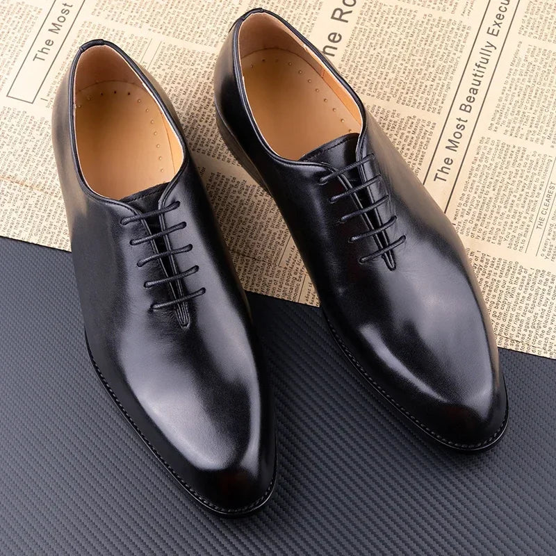 New Men's Leather Shoes Handmade High Quality.