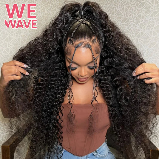 Black 13x6 Hd 30 Inch Deep Curly Water Wave Human Hair - BLAKESTORE-NG