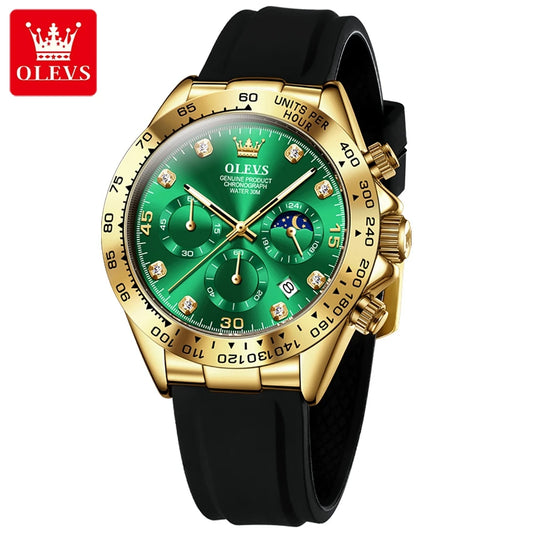 Luxury Men Chronograph Sport Wristwatch.
