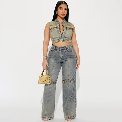Y2k Baggy  Streetwear Denim Pants - BLAKESTORE-NG